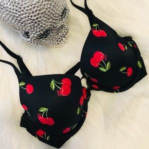 PINK Bra - Cherries